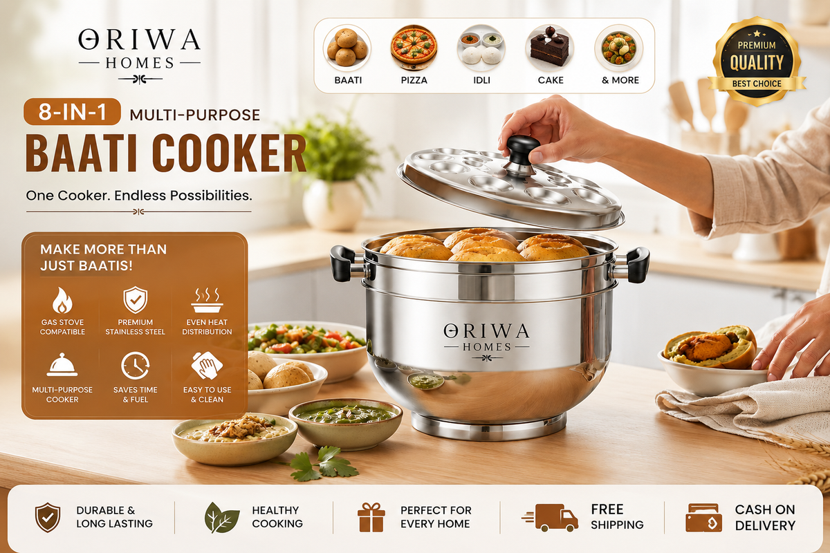 Premium 8-in-1 Multipurpose Baati Cooker