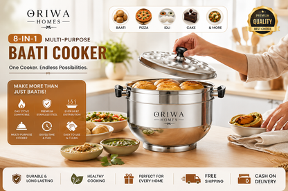 Premium 8-in-1 Multipurpose Baati Cooker